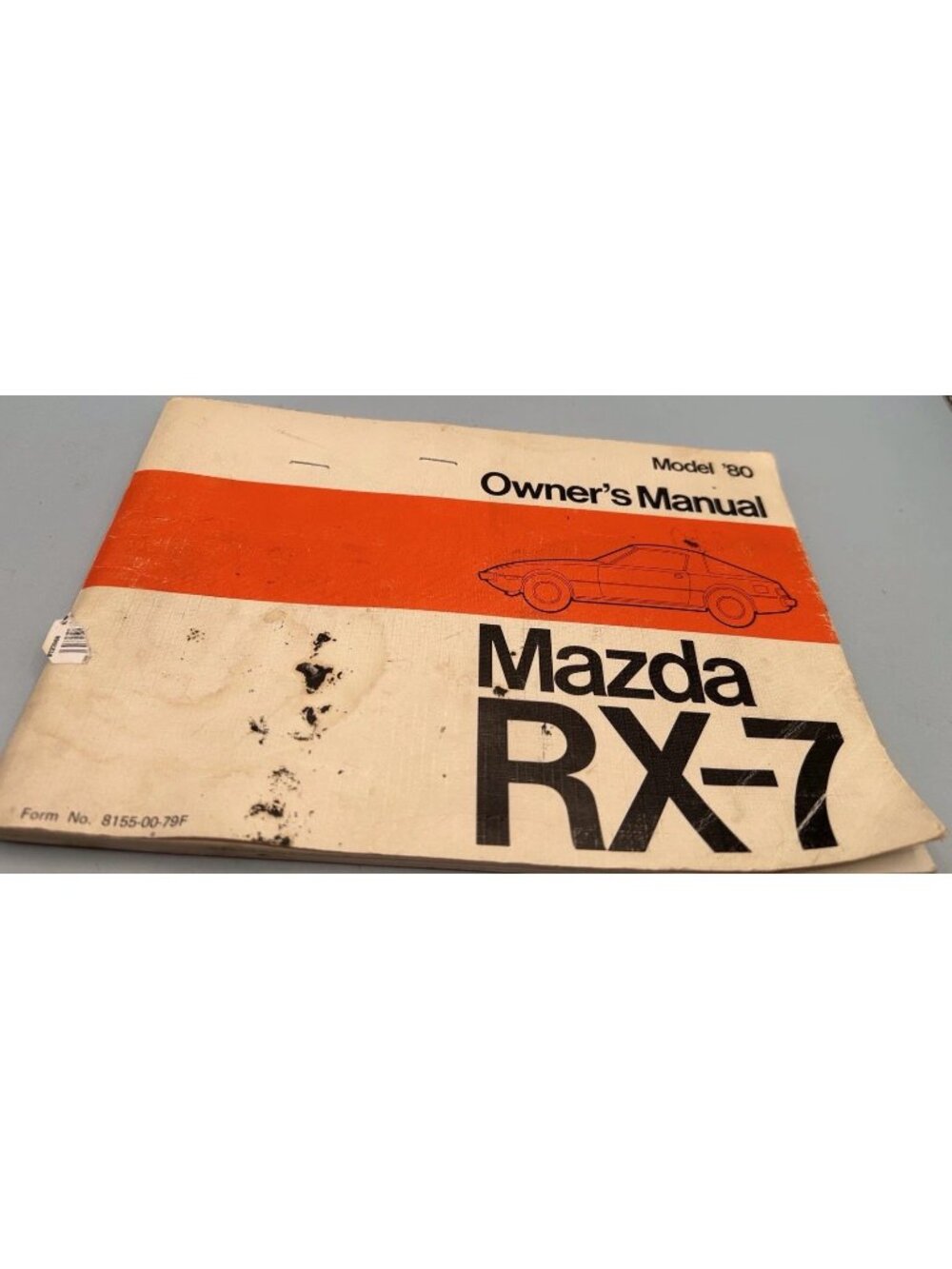 Vintage 1980 Mazda RX-7 Owner's Manual